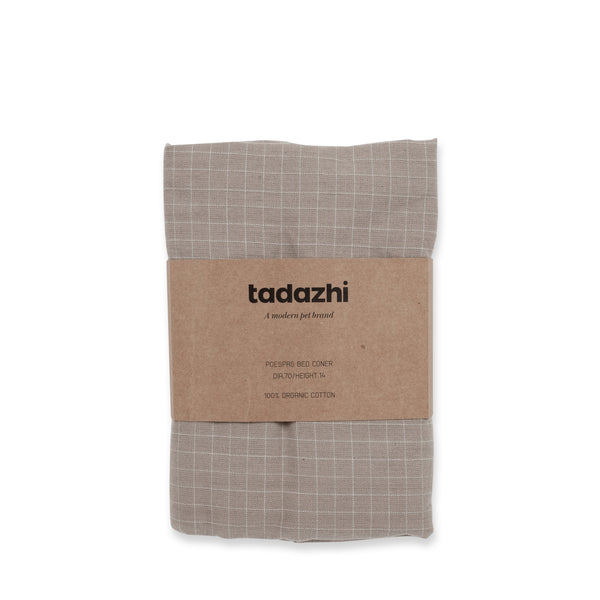 Poespas cover chequered Dark sand