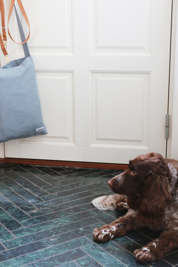 Tote bag faded blue