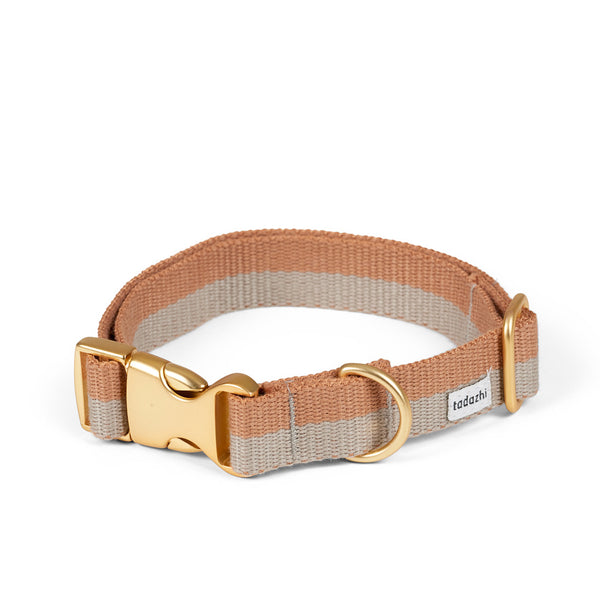 Collar & Leash Set Sand Light brown- Archive sale