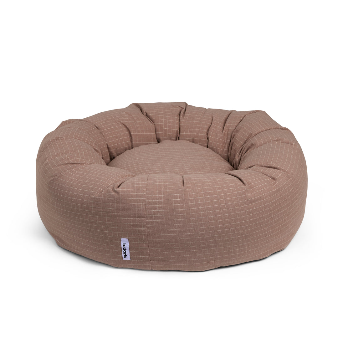 Dog Donut bed for dogs in GOTS certified organic cotton from tadazhi