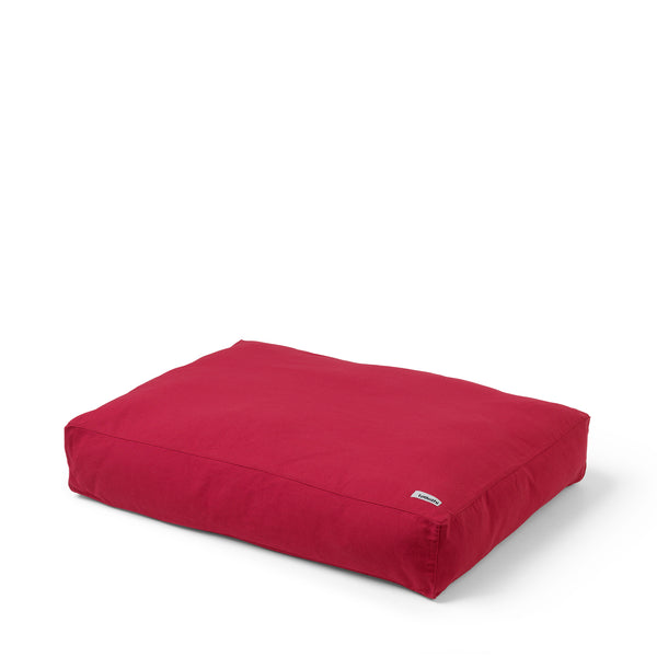 beautiful red dog cushion